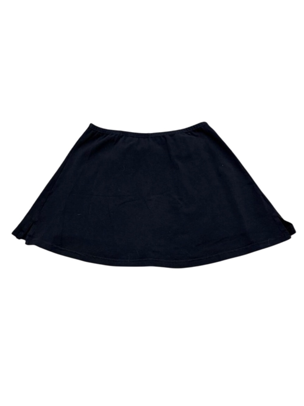 Vintage Y2K LA Apparel Black Skort Skirt Built In Shorts Cotton Spandex